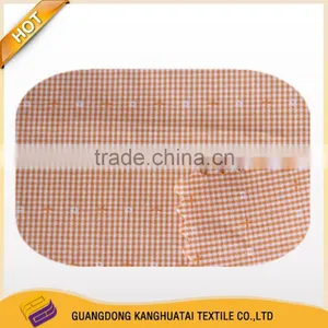 100% Yarn Dyed Flower and Plaind Cotton Fabric thumbnail-3