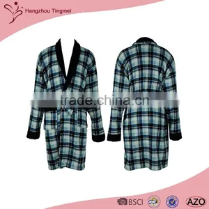 2016 Factory Wholesale Fleece Cloth Mens Bathrobe thumbnail-3
