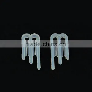 High Quality 3.75*1.7*0.35cm Clear Colored Plastic Shirt Clip for Garment Packing thumbnail-3