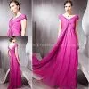 Backless Ceremonial Dresses With Sleeves,red Elegant Cap Sleeve Ceremonial Dresses thumbnail-1