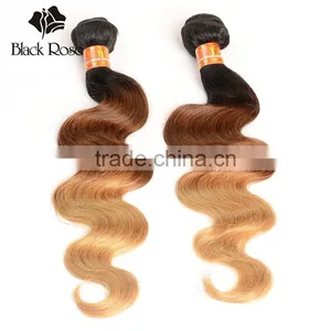 Wholesale 7a Grade Body Wave Brazilian Virgin Hair Color 1b 4 27# thumbnail-2