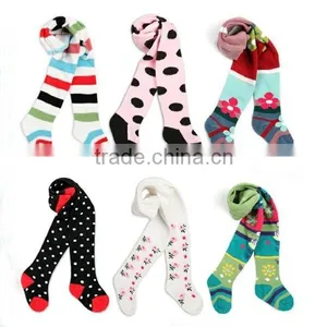 100%cotton Girl Cute Baby Tights thumbnail-1