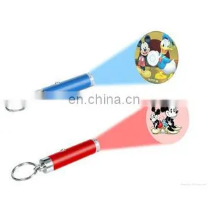 Logo Projector Torch With Light,led Mapping Projection Light Keychain(llaveros) thumbnail-1