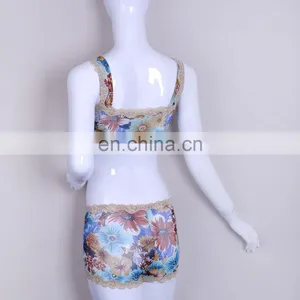 Cheap Price Beautiful Mature Women Flower Print Seamless Briefs thumbnail-5