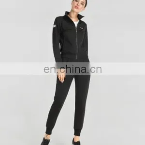 Lastest Fashion Design Autumn Winter Loose Fit Plain Hoodies Women Gym Clothing thumbnail-3