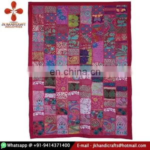 Indian Hand Embroidered Ethnic Decorative Wall Decor Tapestry thumbnail-1
