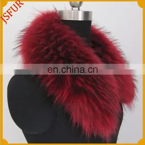 Wholesale Genuien Raccoon Fur Coat Collar Real Fur Collar thumbnail-2