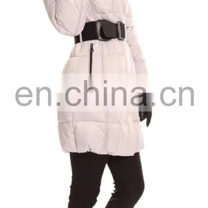 Wholesale Long Slim Down Jacket With Blet thumbnail-4
