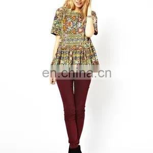 OEM Customized China Supplier Factory Direct Sell Fashion Modern Chiffon Blouse thumbnail-1