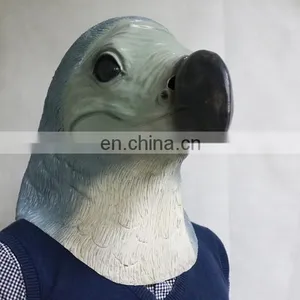 Bird Mascot Costume Latex Dodo Head Mask for Adult Halloween Party thumbnail-1