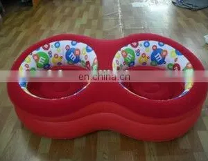Inflatable Double Flocked Round Sofa thumbnail-1