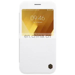 Nillkin Qin Series With Caller ID Window PU Leather + Hard PC Case for Samsung Galaxy A7 thumbnail-2