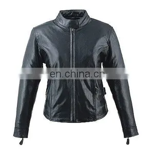 HMB-0332B WOMEN LEATHER JACKETS BIKER FASHION MOTORCYCLE COATS thumbnail-1