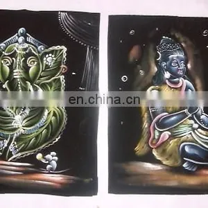 New HAND PAINTED NEW MEDIUM SIZE INDIAN GODS PRINTED WALL HANGINGS thumbnail-2