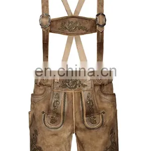 Double Tone High Quality Bavarian Leder Hosen, Trachten Lederhosen (Traditional Garments) thumbnail-1