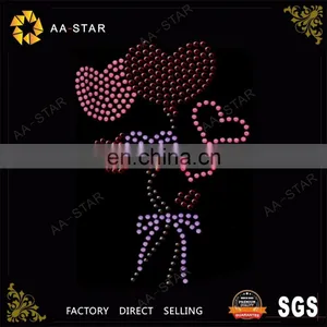 Heart Shape Balloon Design Guangzhou Korean Hot Fix Rhinestone thumbnail-1