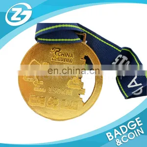 Promotion Gift Custom Zinc Alloy Metal Sport Medal With Ribbon thumbnail-4
