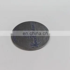 Golf Souvenir Iron Coin in Die Cast Process, Antique Silver Plating and Soft Enamel Technique thumbnail-3