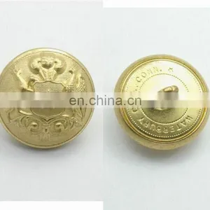 21mm France Gold Painted Military Brass Buttons thumbnail-1