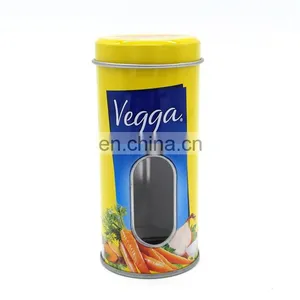 High Quality Round Silver Tins With Window on Body for Spice Storage Canister thumbnail-5