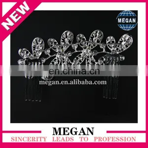 Bling Dragonfly Rhinestone Crystal Crown Tiara Comb Princess Crowns thumbnail-2