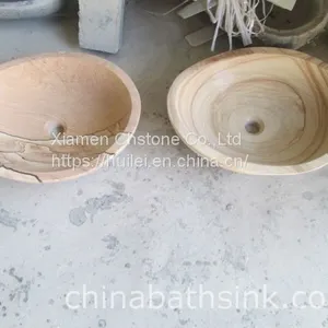 Sandstone Sinks,Stone Wash Basins,Nature Stone Wash Bowl thumbnail-1