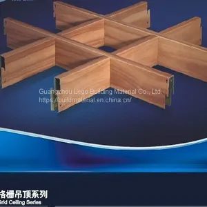 Square Tube Aluminum Grille Ceiling Aluminum Suspended Grid thumbnail-4