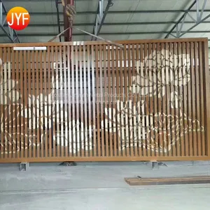 Interior Partition Wall Living Room Divider Stainless Steel Screens for Luxury Villa Decoration thumbnail-5