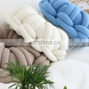 New Fashion Large Donut Cushion Cotton Tube Yarn Braid Yarn Pillow thumbnail-6