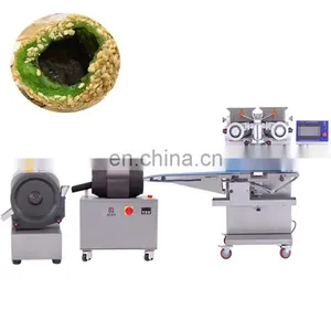 Small Sesame Seed Balls Rolling Machines Fried Sesame Balls Encrusting Machine Price for Sale thumbnail-1