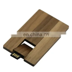 Wooden/Bamboo Card Series USB 2.0 Memory Stick Flash Pen Drive 4GB-32GB thumbnail-1
