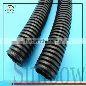 SUNBOW Nylon Material Slit Wall Corrugated Loom Tubing Black thumbnail-1