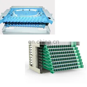 19 Inch Rock Mount ODF 1U 24 Port SC SX Fiber Optic Patch Panel Empty thumbnail-5