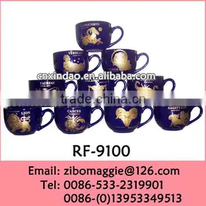 Belly Shape Promotional Ceramic Large Drinking Cups for Wholesale Items thumbnail-1