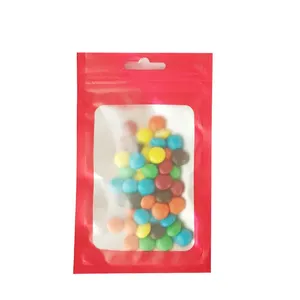 Custom Printed Matt Finished Mylar Aluminum Foil Bag / Clear Plastic Frosted Zip Lock Packaging Bags With Logo Printing thumbnail-4