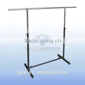 Hot Sale Metal Chrome Adjustable Garment Rack for Clothing Shop thumbnail-1