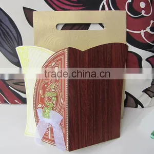 2016 Hot Sale Customized Love Design Wood Wedding Invitation Card With Ribboon thumbnail-2