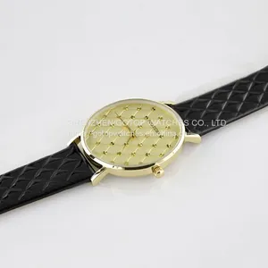 BLACK AND GOLD QUILT-EFFECT WOMEN'S WATCH MANUFACTURER thumbnail-1