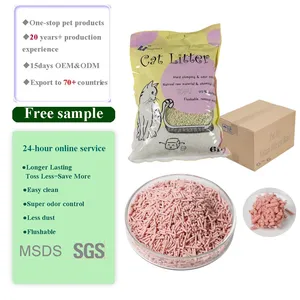 Hard Clump and Odor Control Tofu Cat Litter--peach Scent thumbnail-1