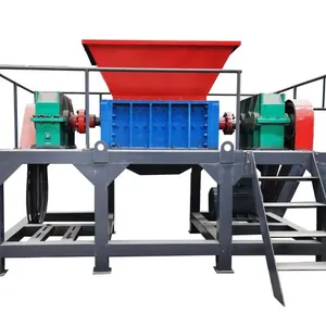 QuRan Plastic Barrel Crusher /Plastic Fruit Baskets Shredder /Plastic Film Grinder thumbnail-3