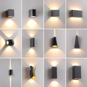 Modern Simple Outdoor Waterproof LED Wall Lamp Hotel Creative Corridor Staircase Corridor Living Room Bedside Wall Lamp Bedroom thumbnail-1