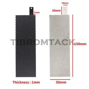 2PCS Electrodes, Titanium Anode Mesh With MMO Ruthenium-Iridium Coating and Cathode Electrolytic Mesh Without Coating for Electrochemical Application thumbnail-3