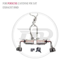 HMD SS304 Exhaust Catback for Porsche Cayenne GTS 958/Cayenne GTS/Panamera S 970/971/971 Turbo Exact Fit Electronic Valve Whatsapp+86 18946955156 thumbnail-1