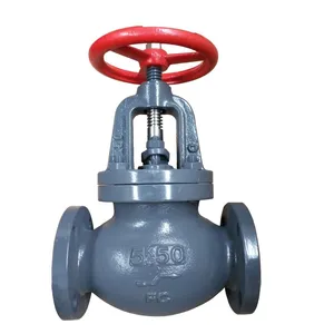 JIS 10k DN100 Flange Cast Iron/Ht200/Qt F7307 Straight Type Globe Valve Marine Valves for Sea Water thumbnail-4