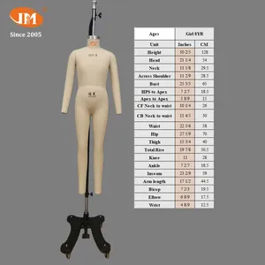 8-year-old Girl Dress Form EU/US Standard Kids Garment Mannequin Junmei Child Full-body Dress Form thumbnail-5