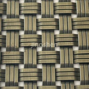 Special Offer: Bronze-colored Metal Decorative Mesh Partitions, Suitable for Hotels, Restaurants, and Elevator Curtain Walls. thumbnail-3