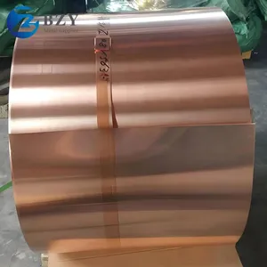 HOT SELLING 99.9% Pure Copper Roll Strip Coil C1100 C1020 in Various Widths thumbnail-1