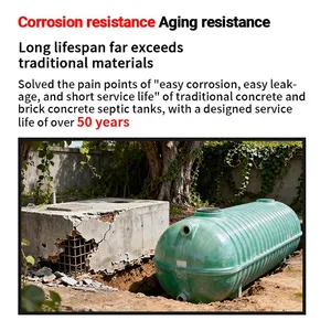 Shock Resistant Corrugated Septic Tank Complex Geological Underground Sewage Tank thumbnail-2