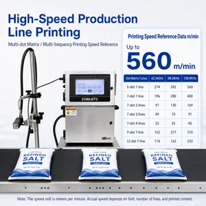 Automatic Date Coding Machine for Salt Pouches and Plastic Food Packaging Bags thumbnail-2