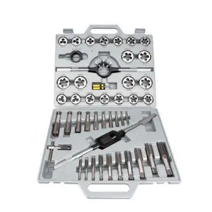 45Pcs Metric Tap And Die Complete Hand Threading Tool Kit thumbnail-1